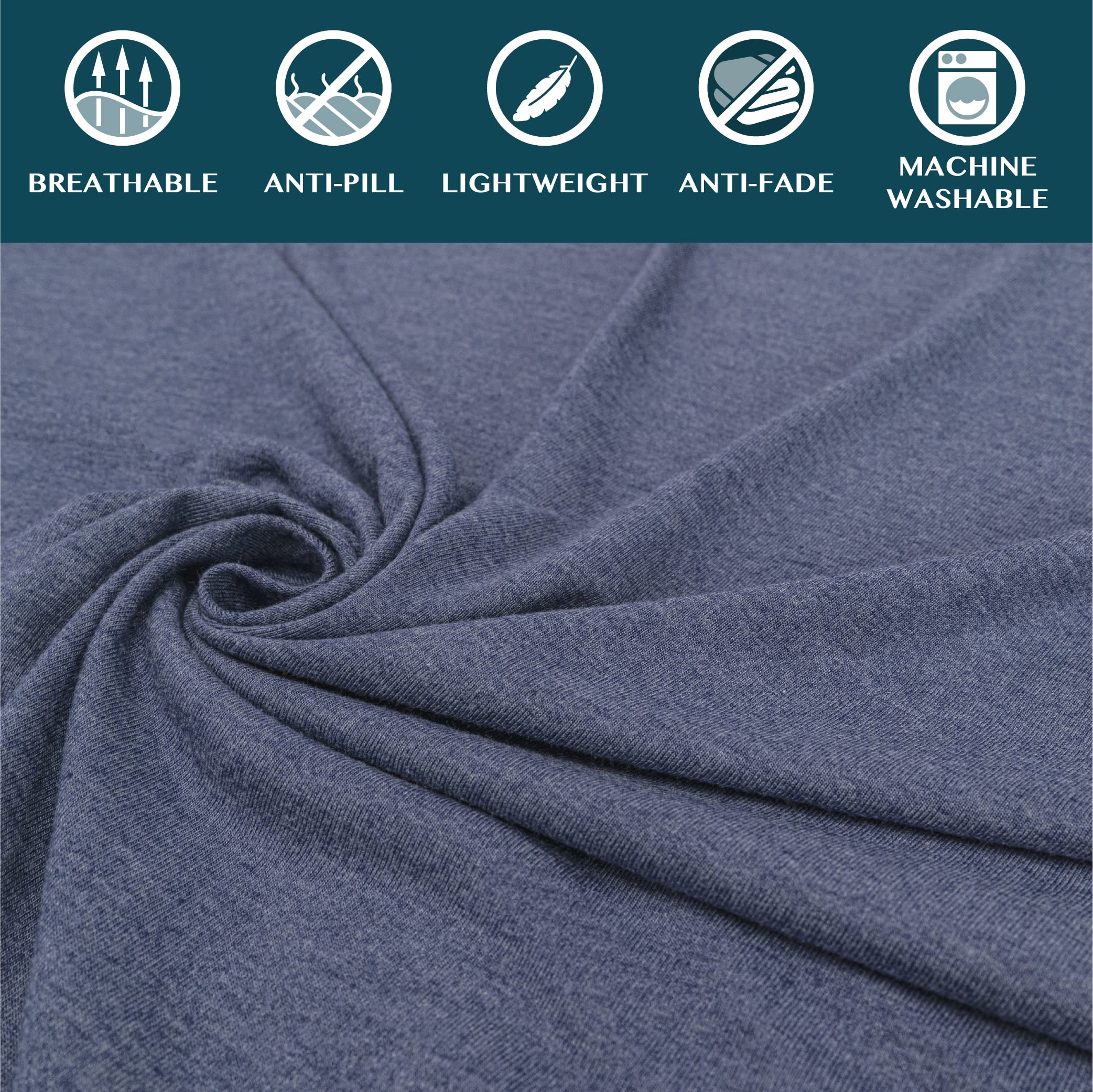 PAVILIA blanket with reinforced edge stitching for durability.