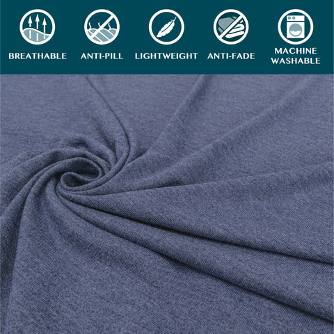 PAVILIA blanket with reinforced edge stitching for durability.