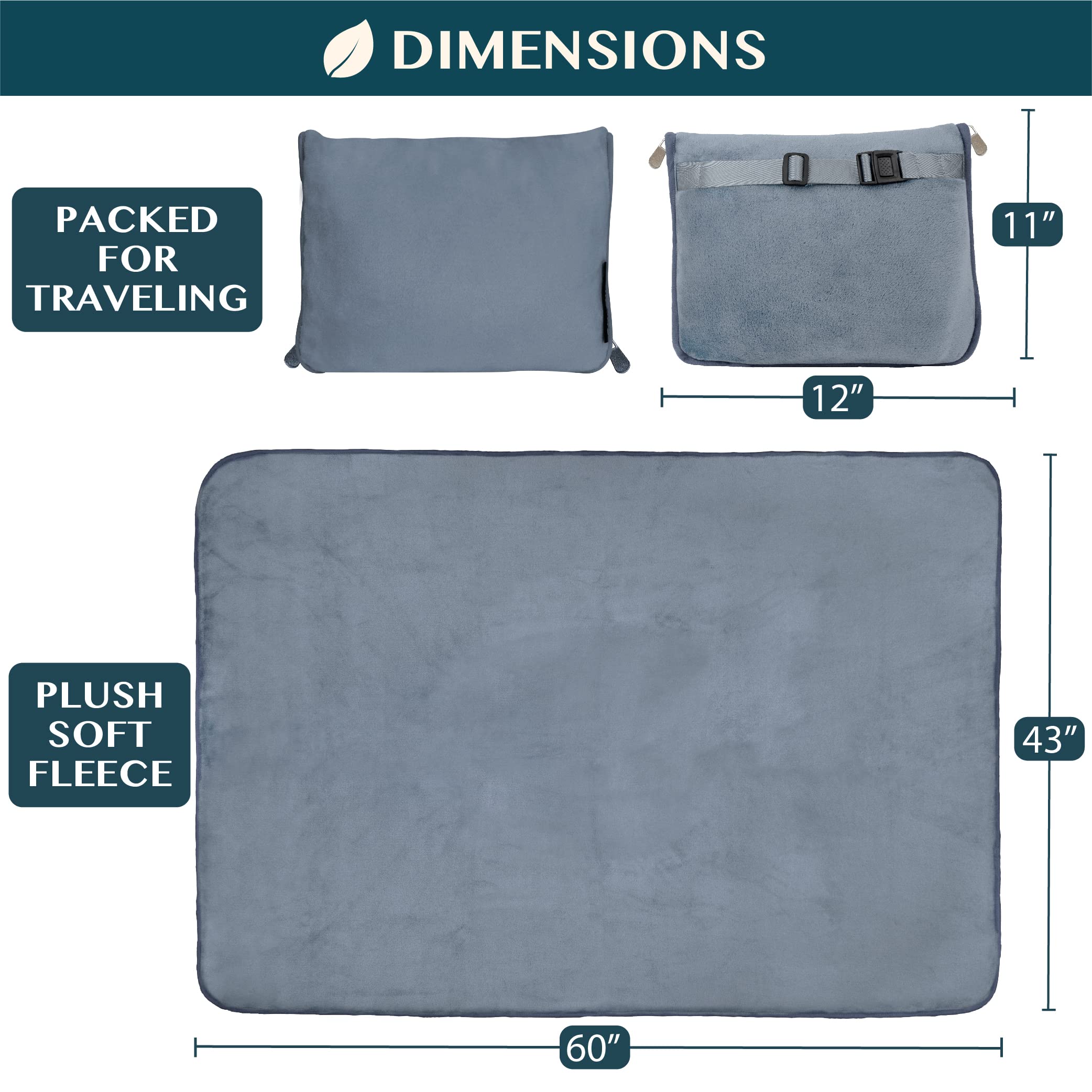 Soft warmth supports relaxing moments on planes, trains, or cars.