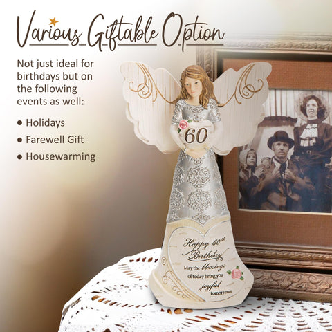 Collectible Pavilion Elements angel figurine suitable for gifting and angel-themed displays.