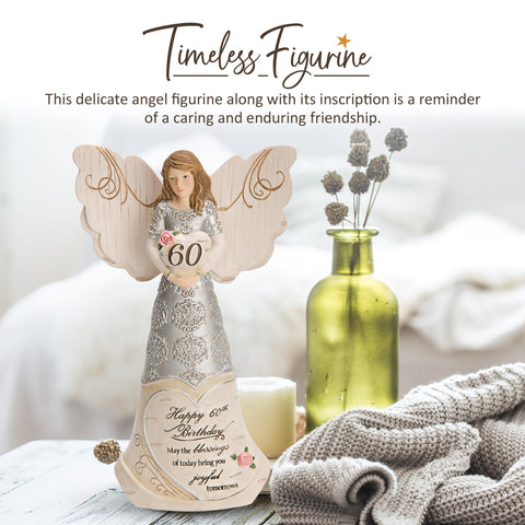 Pavilion Elements Guardian Angel Figurine stands at 6 inches for shelf or desk display.