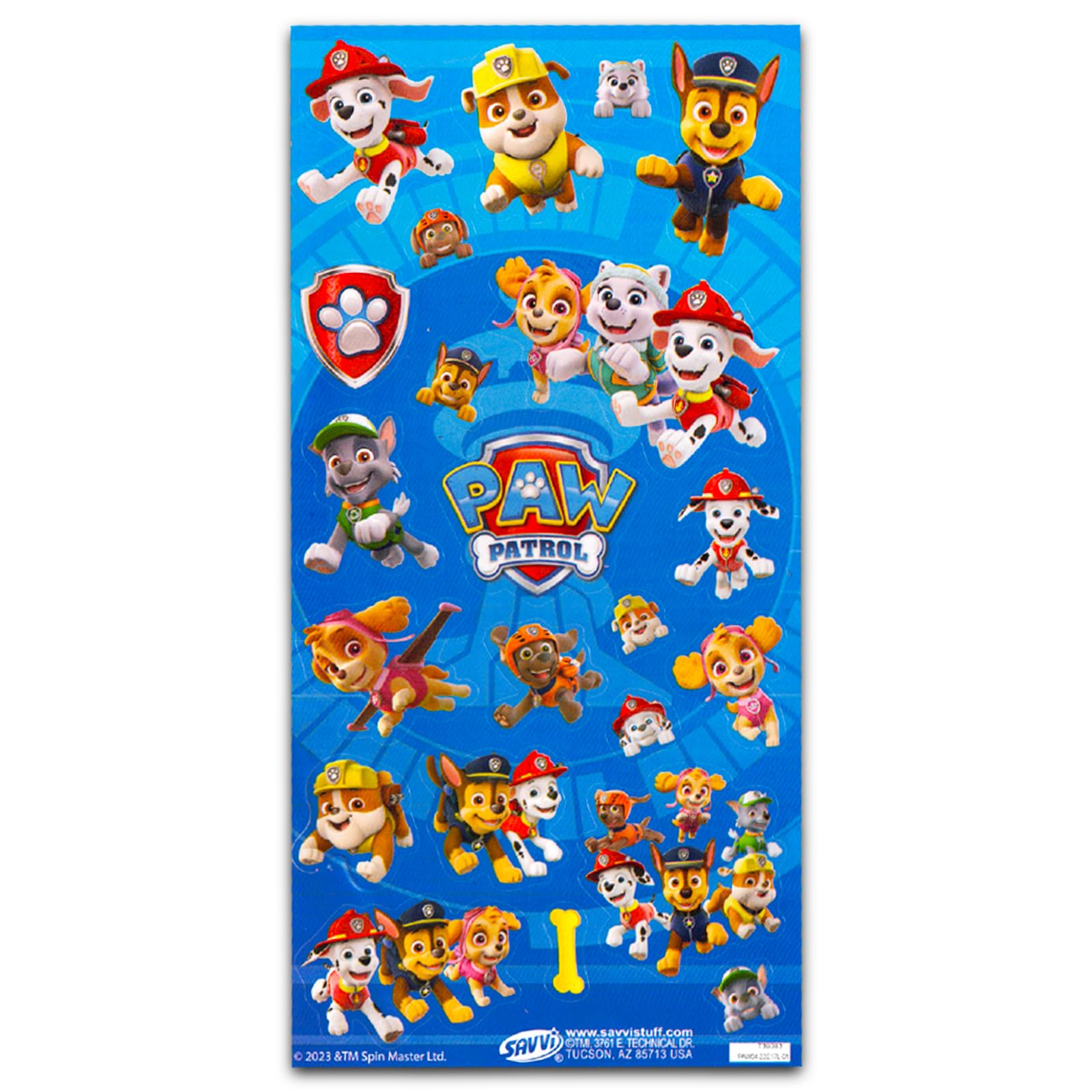 Paw Patrol stickers pack to customize favors and boost party flair