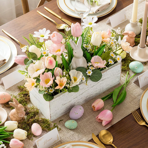 Pawliss rustic wood vase adds natural texture to Easter decor