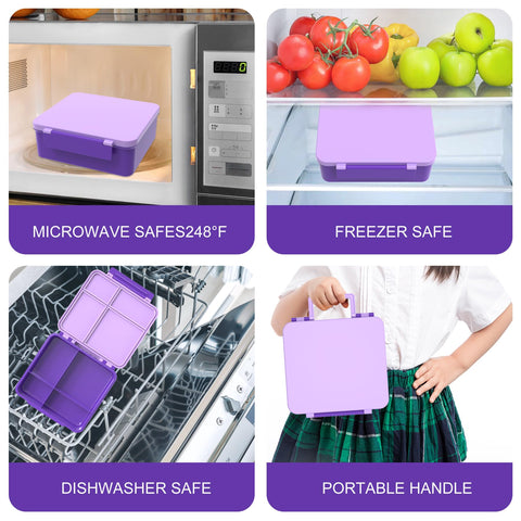 Pawtong lunch box is microwave-safe and dishwasher-safe for convenience