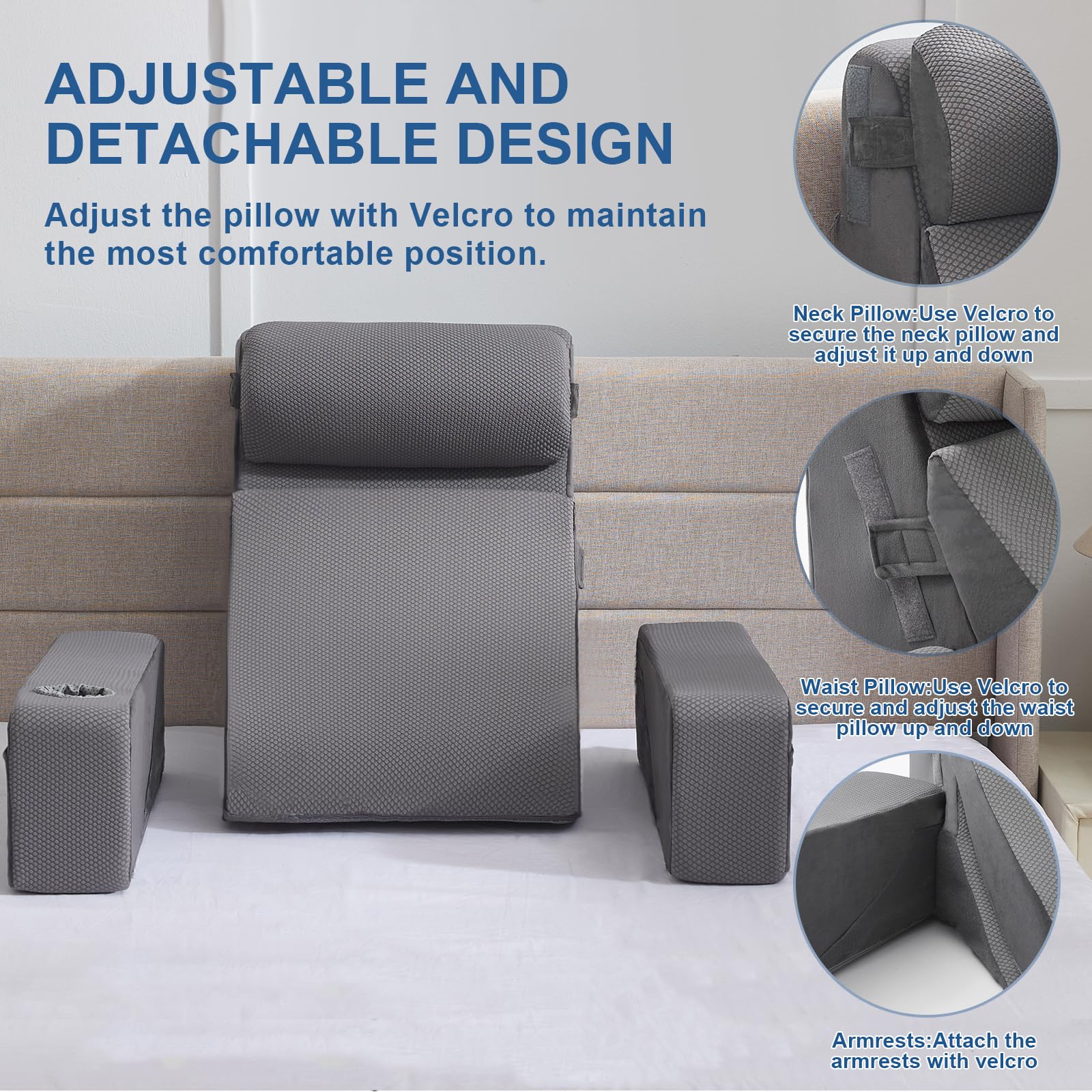 Paxato backrest pillow with ergonomic design reduces fatigue during use.