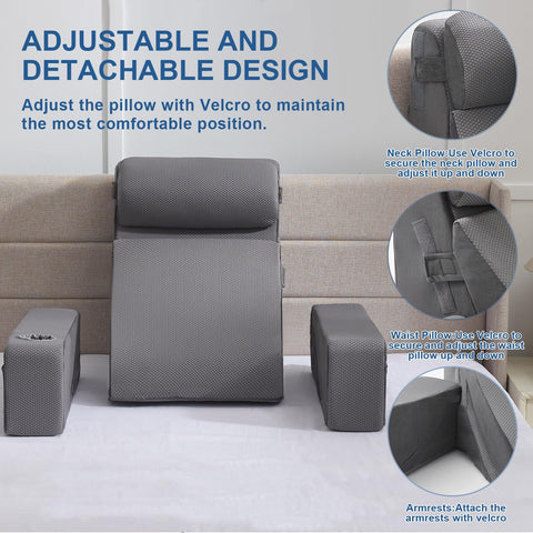 Paxato backrest pillow with ergonomic design reduces fatigue during use.