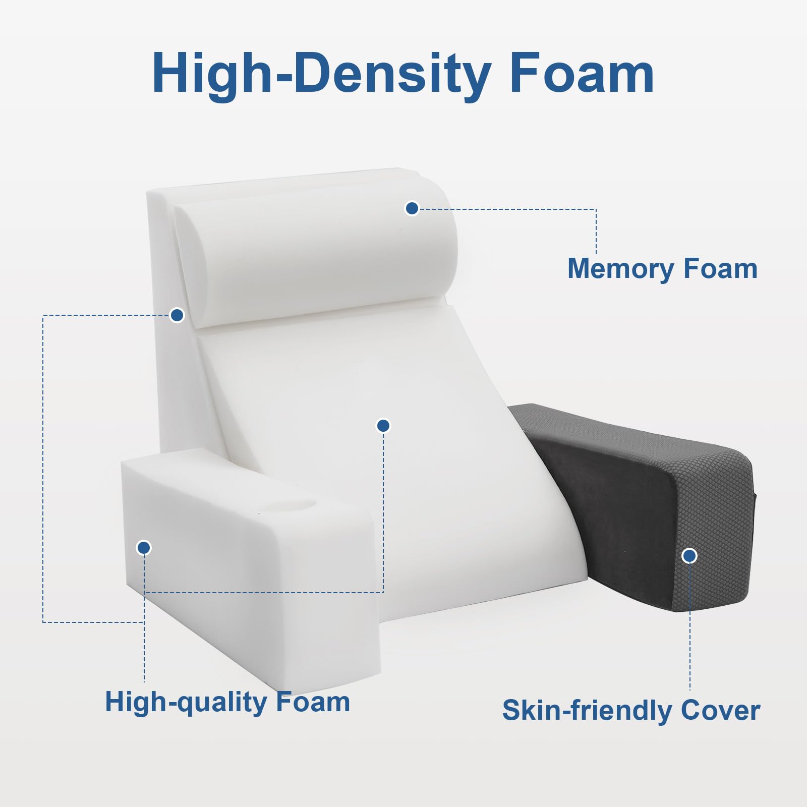 Paxato reading pillow ideal for TV watching and study sessions in bed.