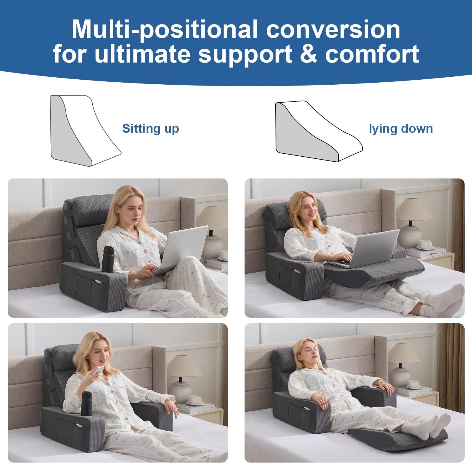 Paxato soft backrest pillow suitable for adults, teens, and kids.