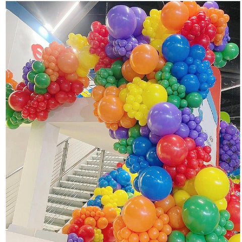 PAXILE rainbow balloons 5in mini balloons fill gaps in arches