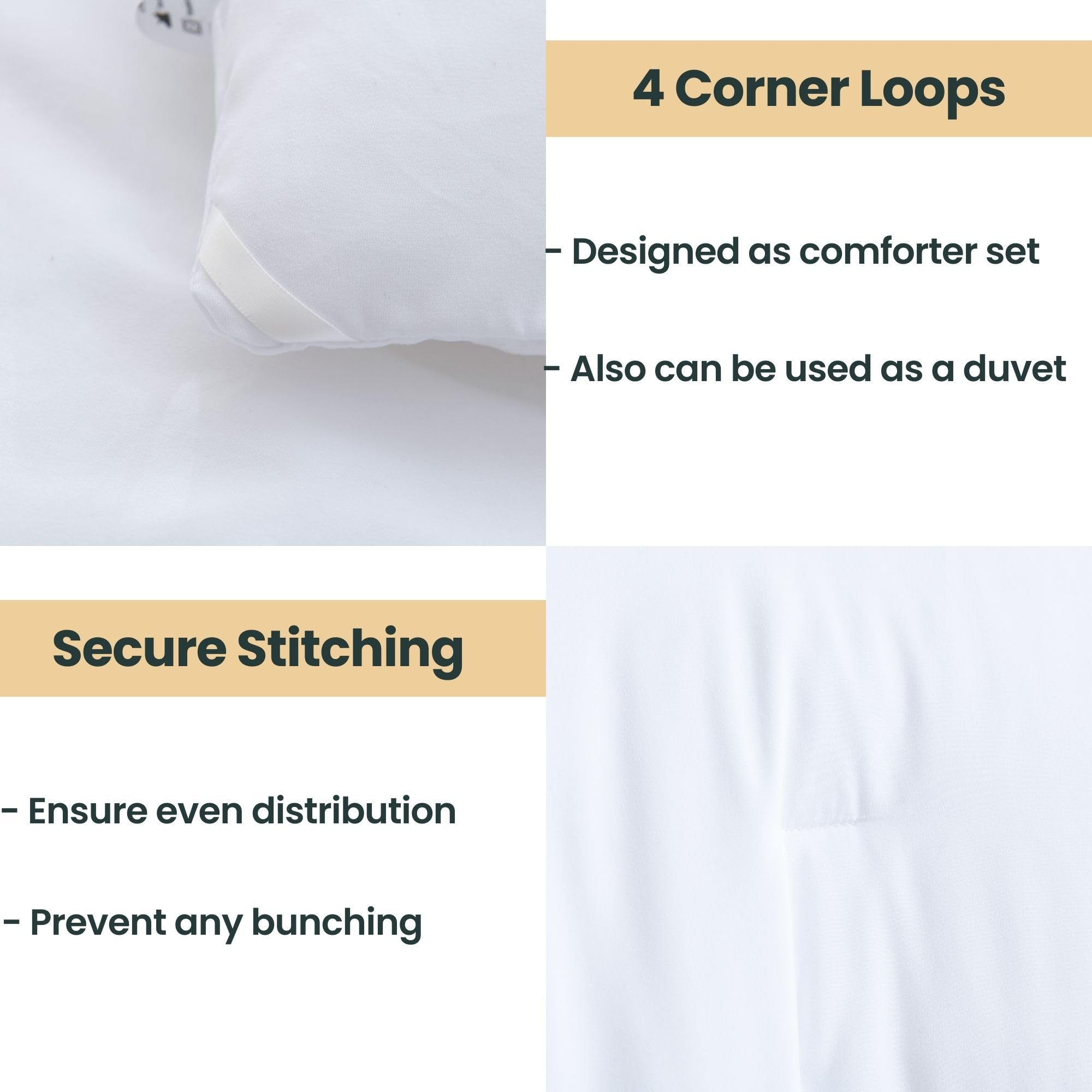 Paxrac Classic Pure White Comforter being washed demonstrates easy machine-washable care.
