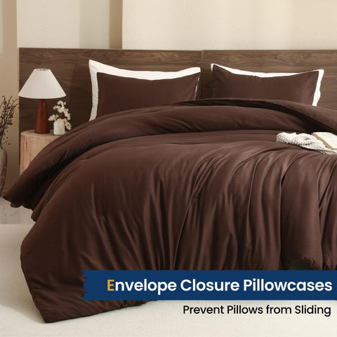 Paxrac Earthy Brown Comforter Queen folded setup ready for quick makeover and neat storage.