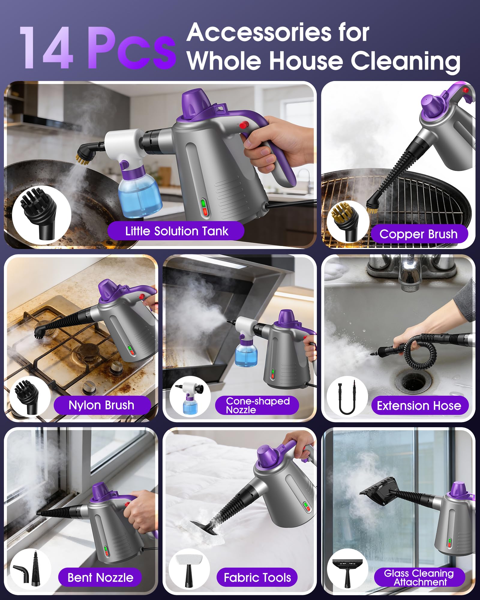 Paxyeet handheld steam cleaner carpets focus lifts everyday dirt from fibers