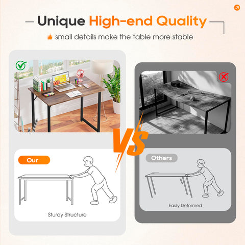 PayLessHere 32-inch desk with sturdy metal frame for stable daily use.