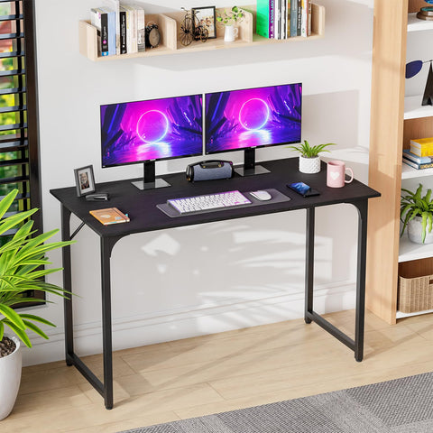 PayLessHere 47-Inch Desk with black metal frame for sturdy daily use.