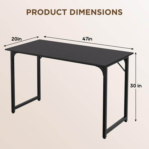 PayLessHere 47-Inch Desk use cases show computer, study, and writing versatility.