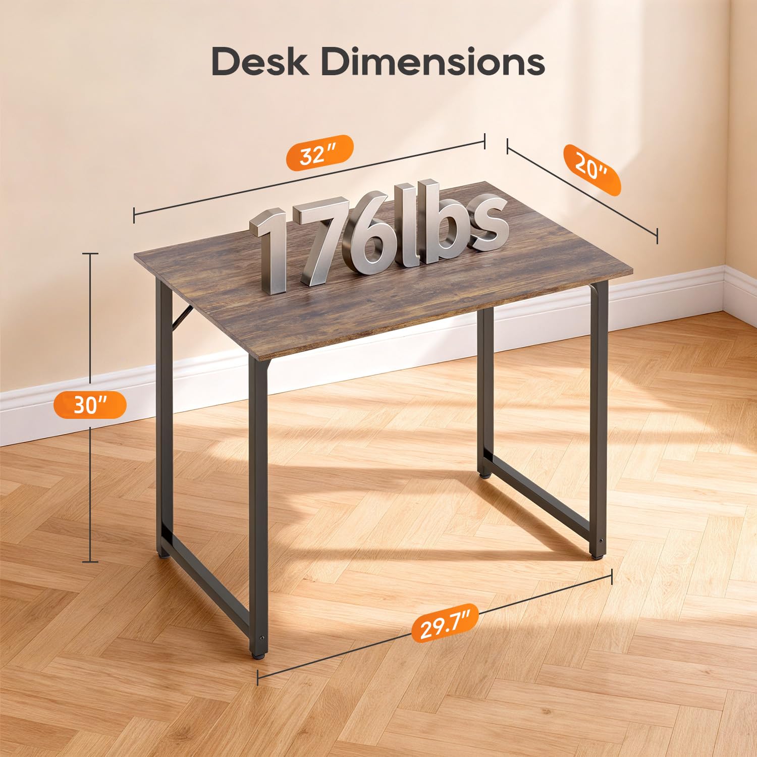 PayLessHere desk supports computer, writing, study, or gaming layouts.