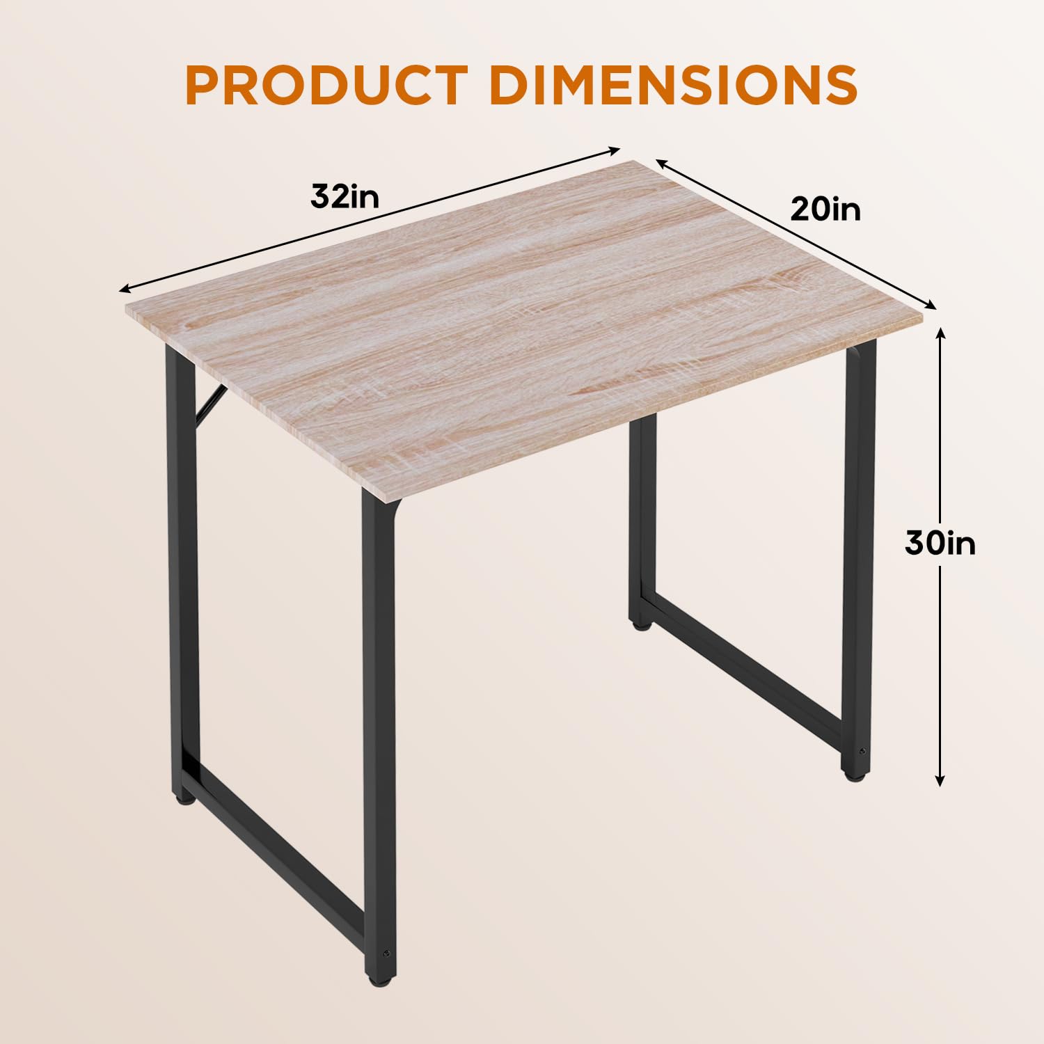 PayLessHere easy-assembly desk saves time during setup.