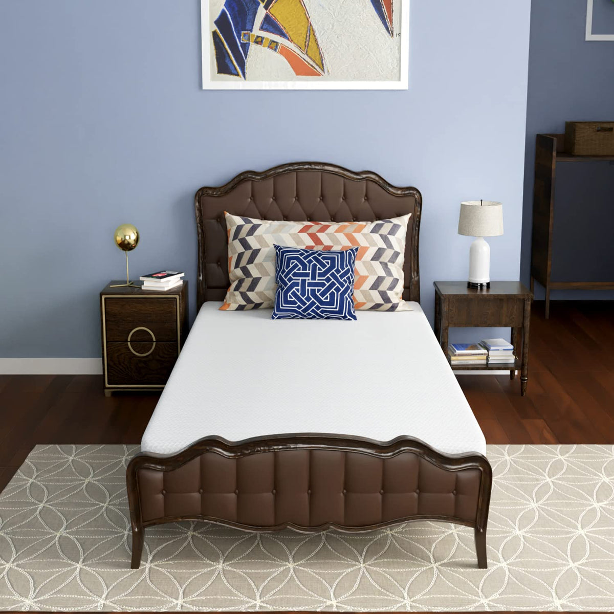 PayLessHere green tea cooling gel mattress top view for cooling comfort