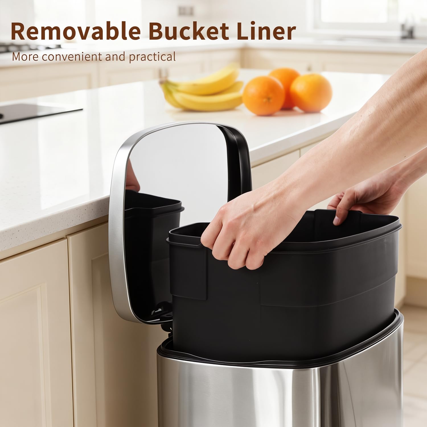 PayLessHere compact kitchen trash bin fits tight spaces