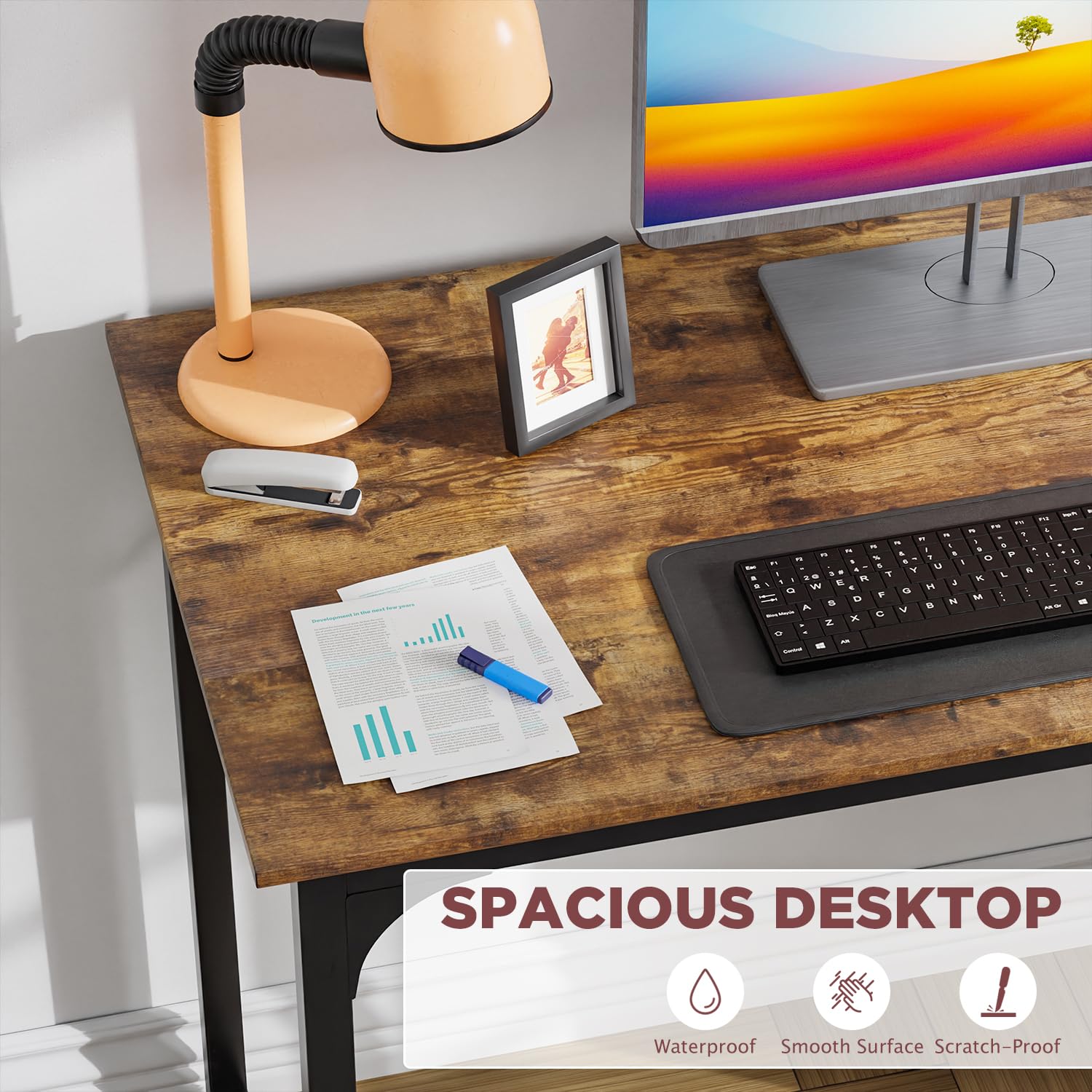 PayLessHere scratch-resistant desktop protects against wear during computer and craft use.