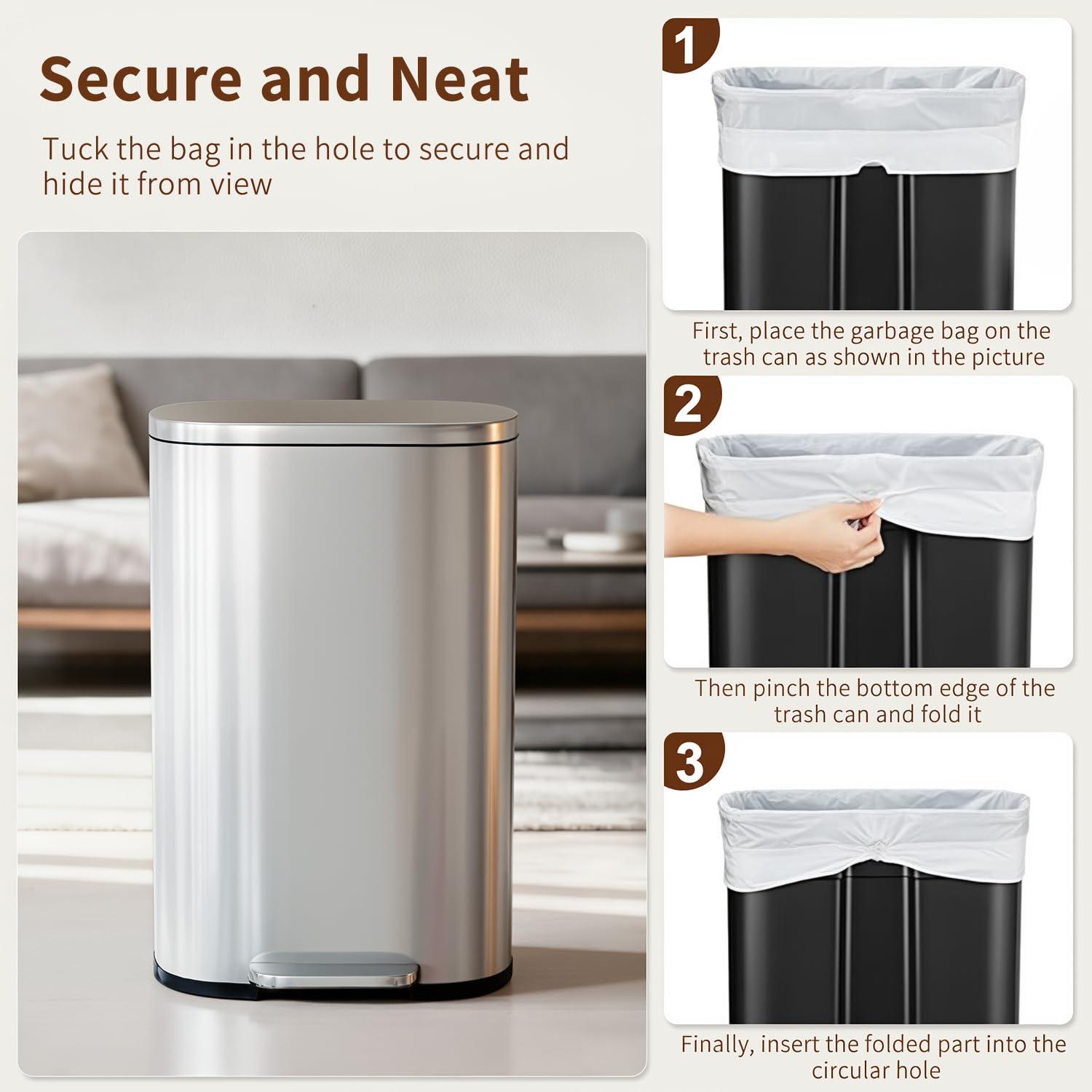 PayLessHere stainless steel surface is easy to clean and wipe down