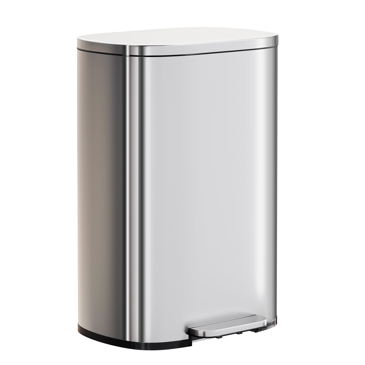 PayLessHere trash can with foot-pedal lid for hands-free use