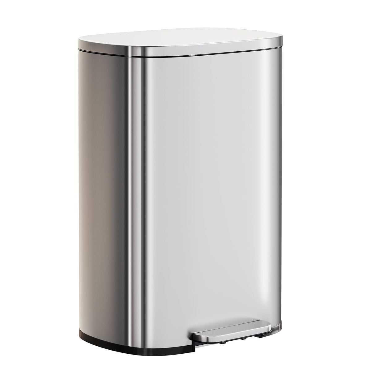 PayLessHere trash can with foot-pedal lid for hands-free use