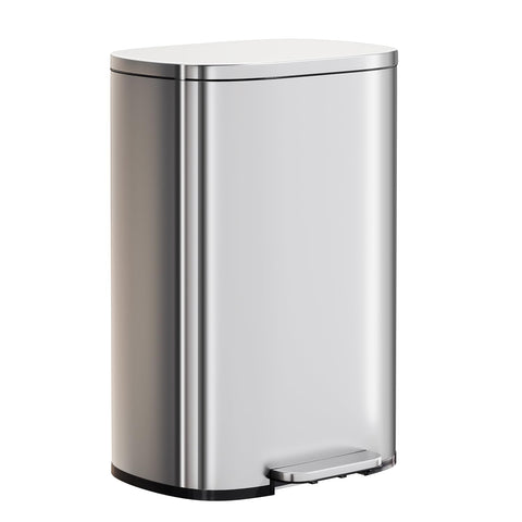 PayLessHere trash can with foot-pedal lid for hands-free use