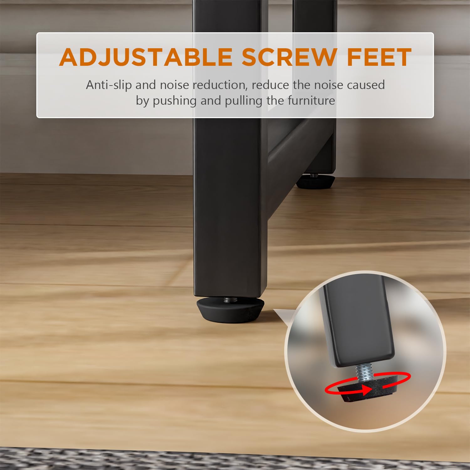 PayLessHere water-resistant desk surface simplifies cleaning after spills.