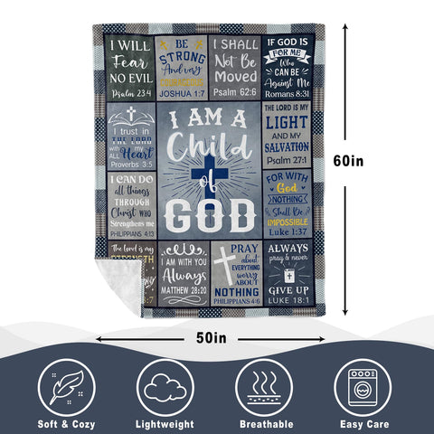 PAZISOL 60x50 inch blanket showing generous size.