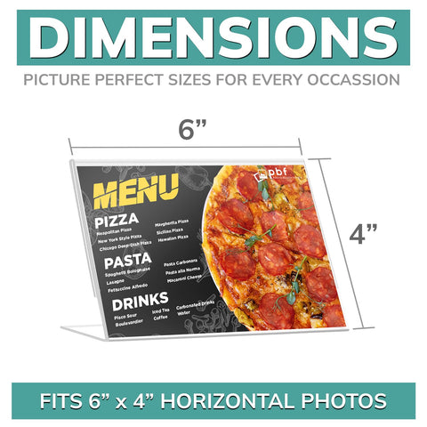 PBF 6x4 clear frame side view highlights a slim, table-friendly display.