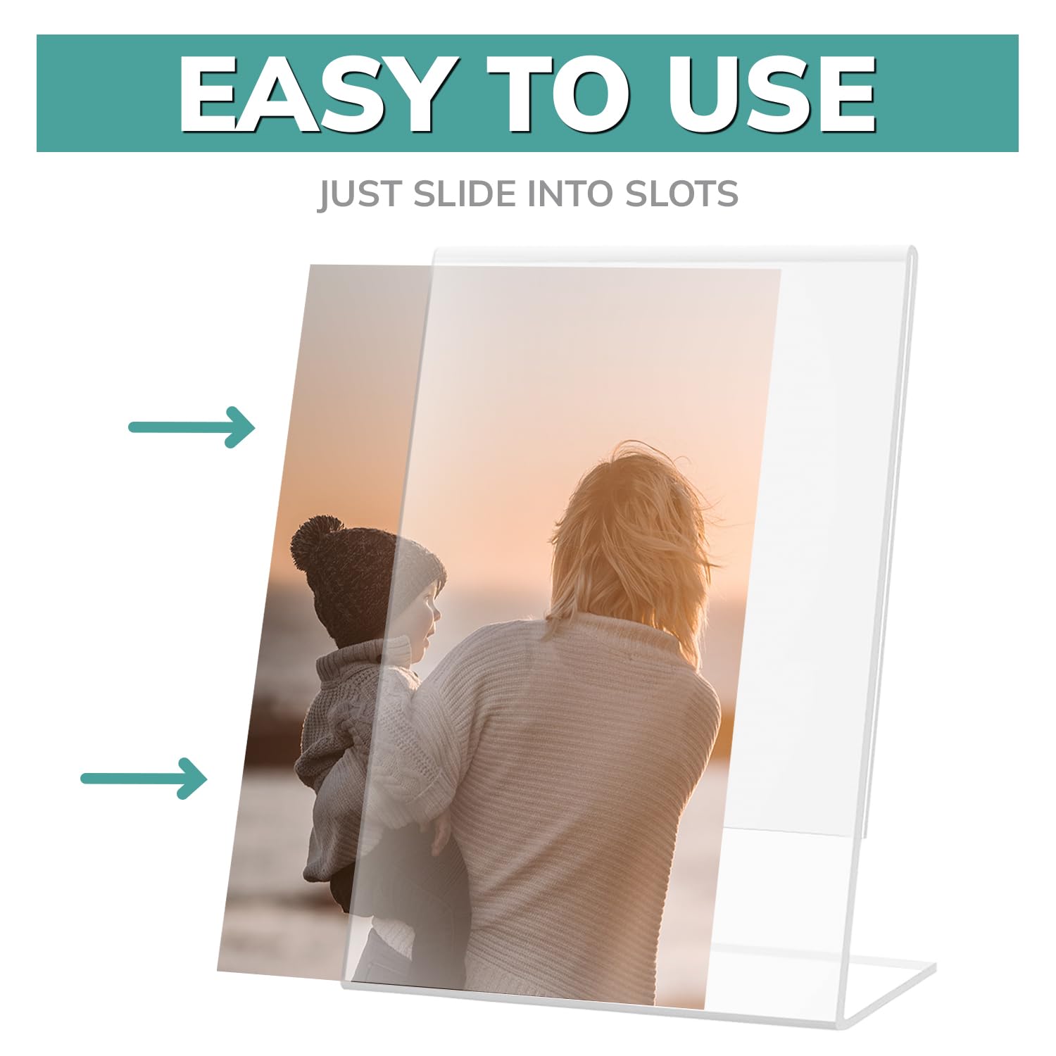 PBF 5x7 acrylic sign holder 12-pack for cohesive event signage