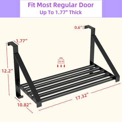 Door hanger dimensions highlight: 17.32 by 10.82 inches for door fit.