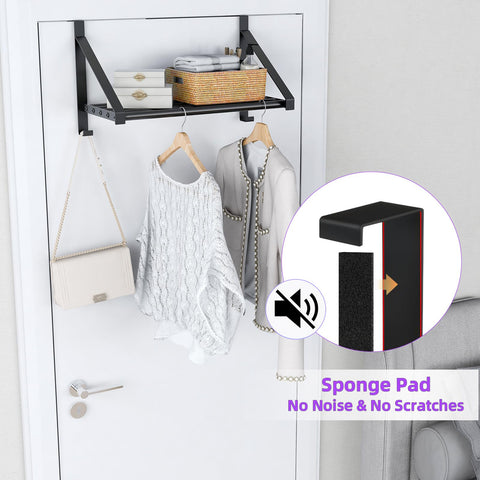 Easy no-drill installation of PDBADA over-the-door hanger.