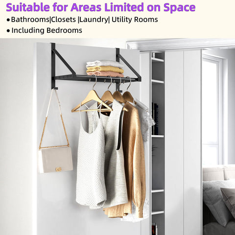 PDBADA 50 pounds weight capacity for heavier garments and towels.