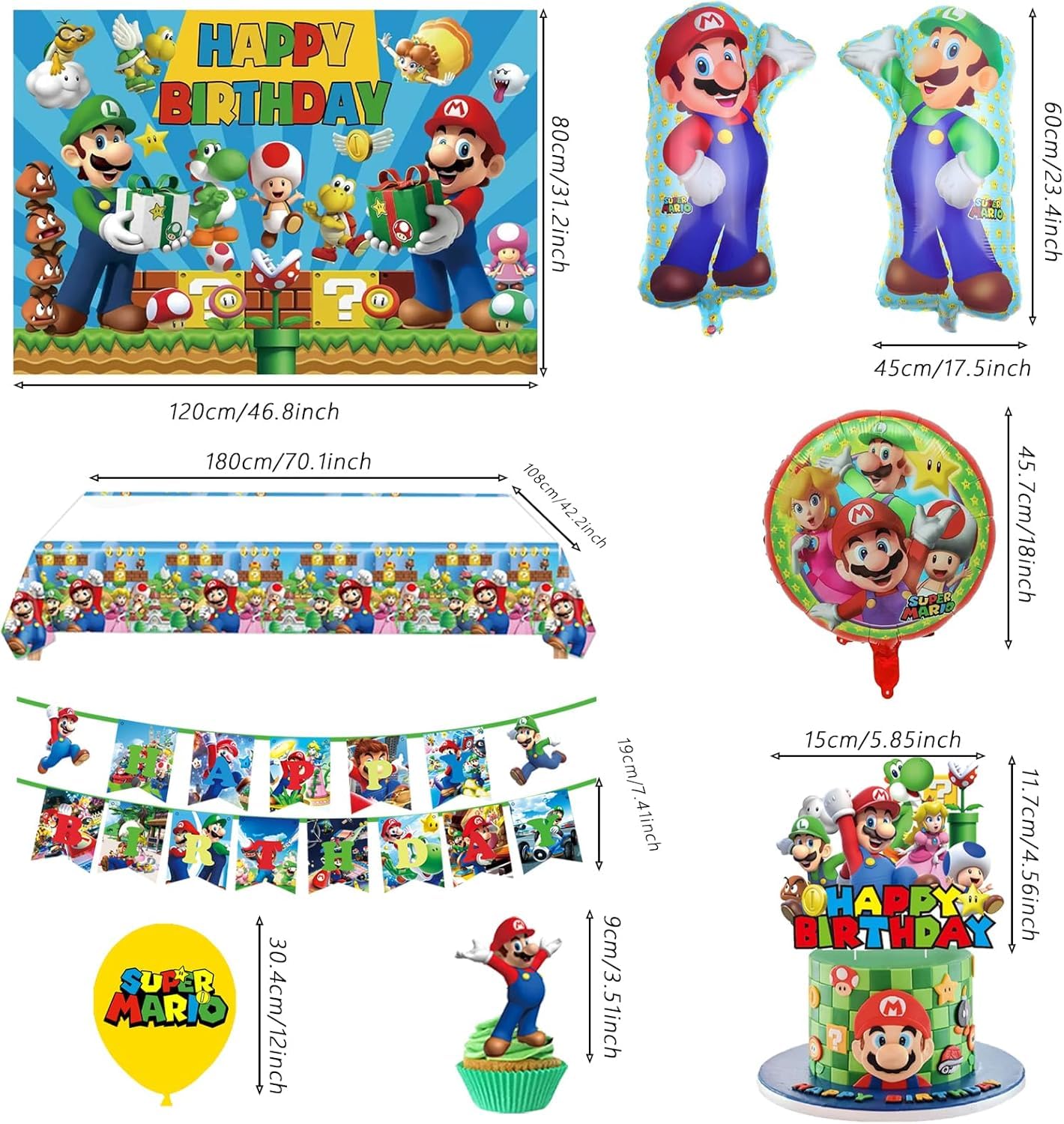 PEACHPUNK Mario party banner enhances the themed entrance.