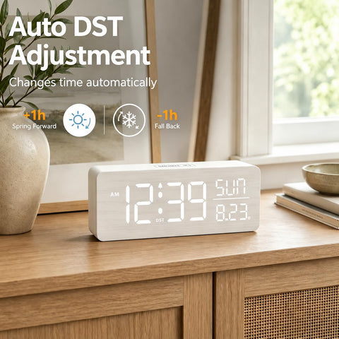 Peakeep auto DST clock stays accurate without manual adjustments