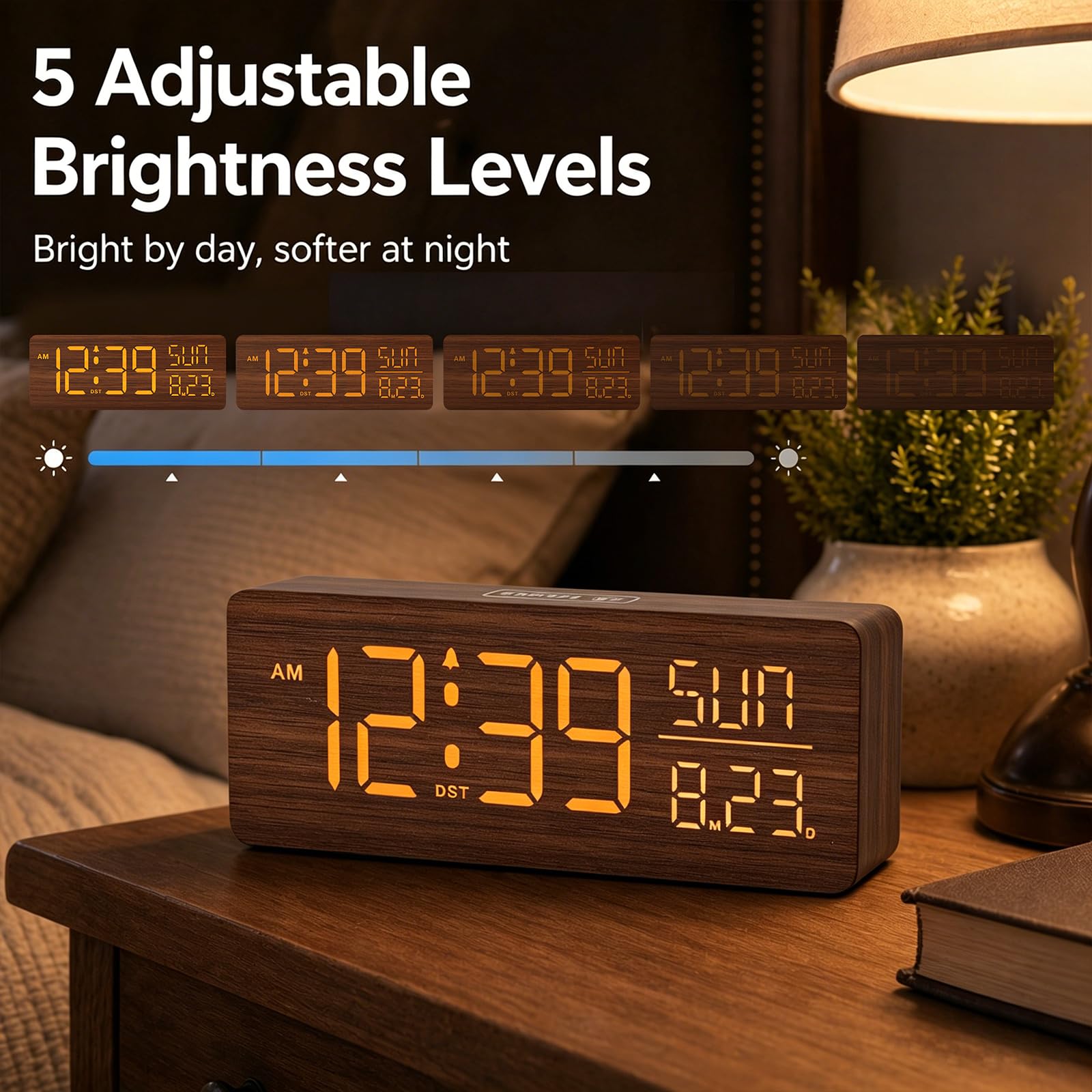 Peakeep five brightness levels help reduce glare and suit daytime or night use.