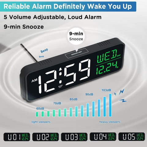Peakeep clock auto DST keeps accurate time year round