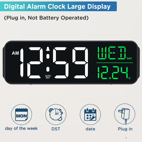 Peakeep clock brightness control for comfortable day and night viewing