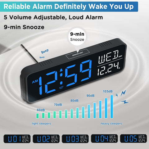 Peakeep loud alarm helps heavy sleepers wake peacefully