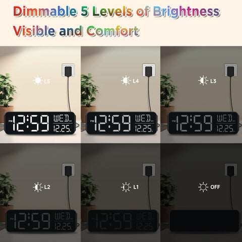 Peakeep clock USB-C port for convenient device charging