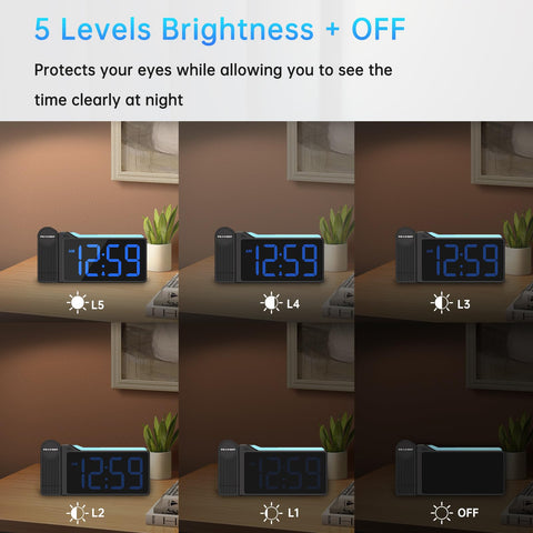 Peakeep bedside USB charging clock powers devices overnight.