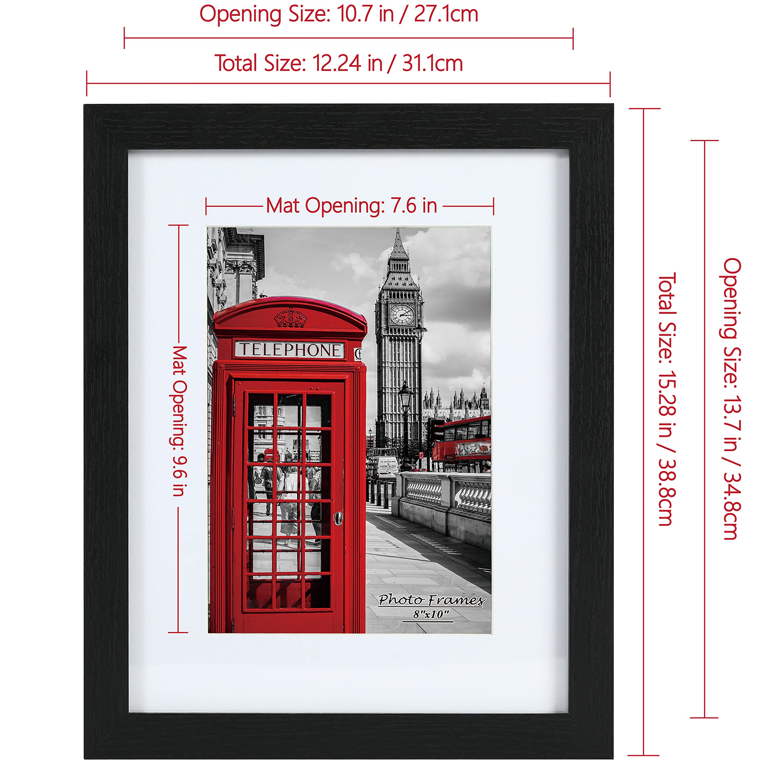 PEALSN frame without mat fits 11x14 photos for bold display