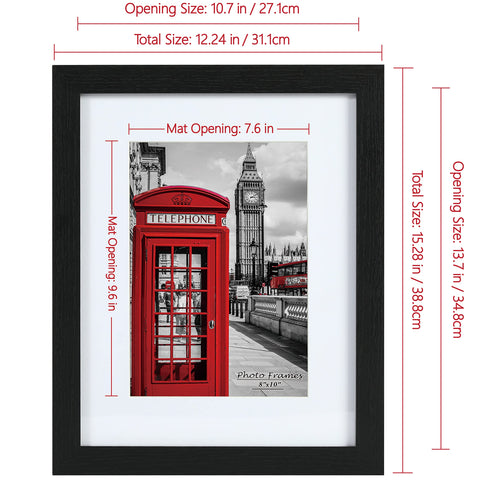 PEALSN frame without mat fits 11x14 photos for bold display