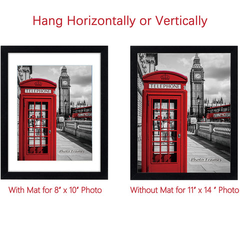 PEALSN frame with mat for 8x10 photos creates layered look