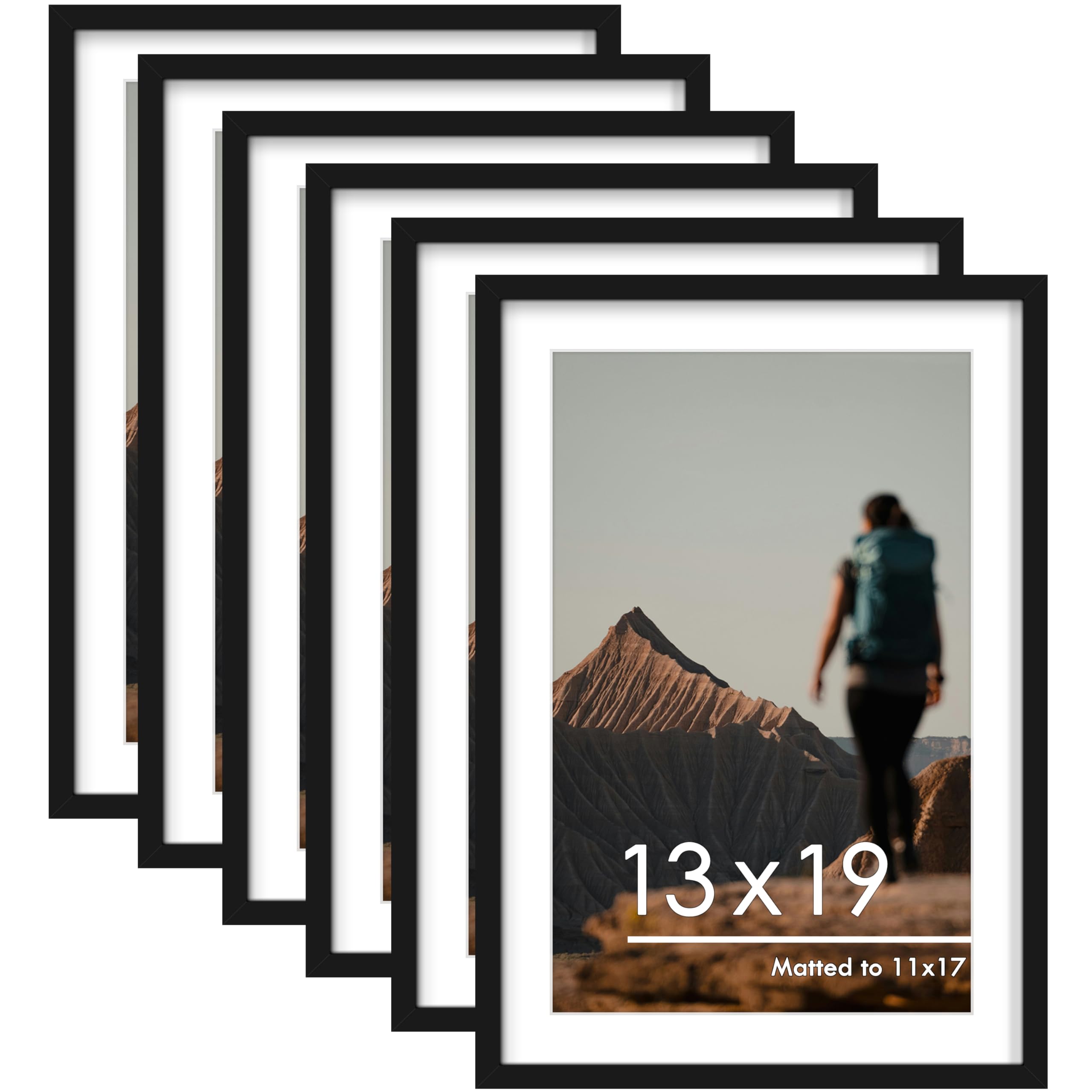 PEALSN 13x19 frame set demonstrates versatile horizontal and vertical wall mounting.