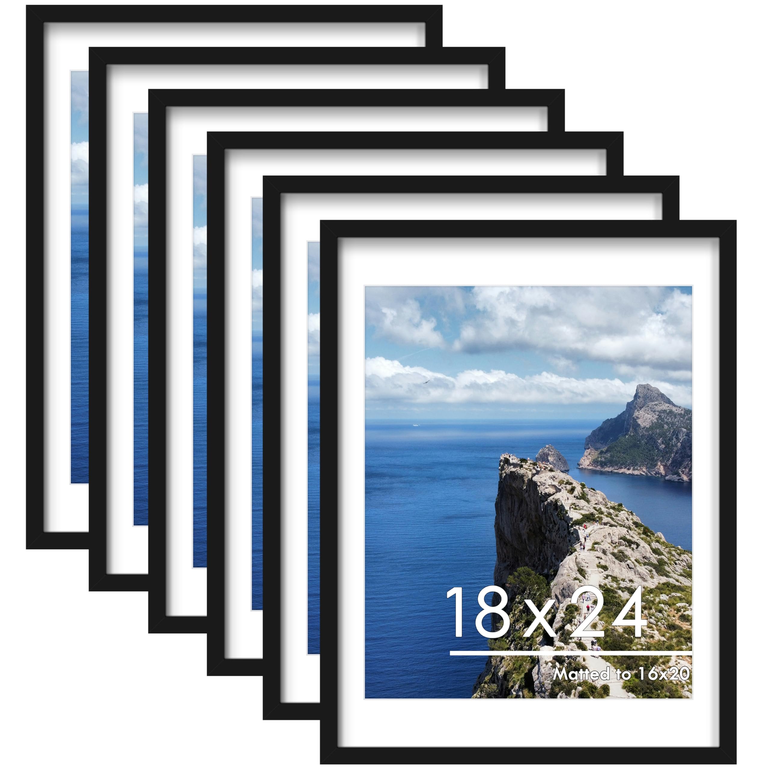 PEALSN 18x24 poster frame set in black for a cohesive gallery wall.