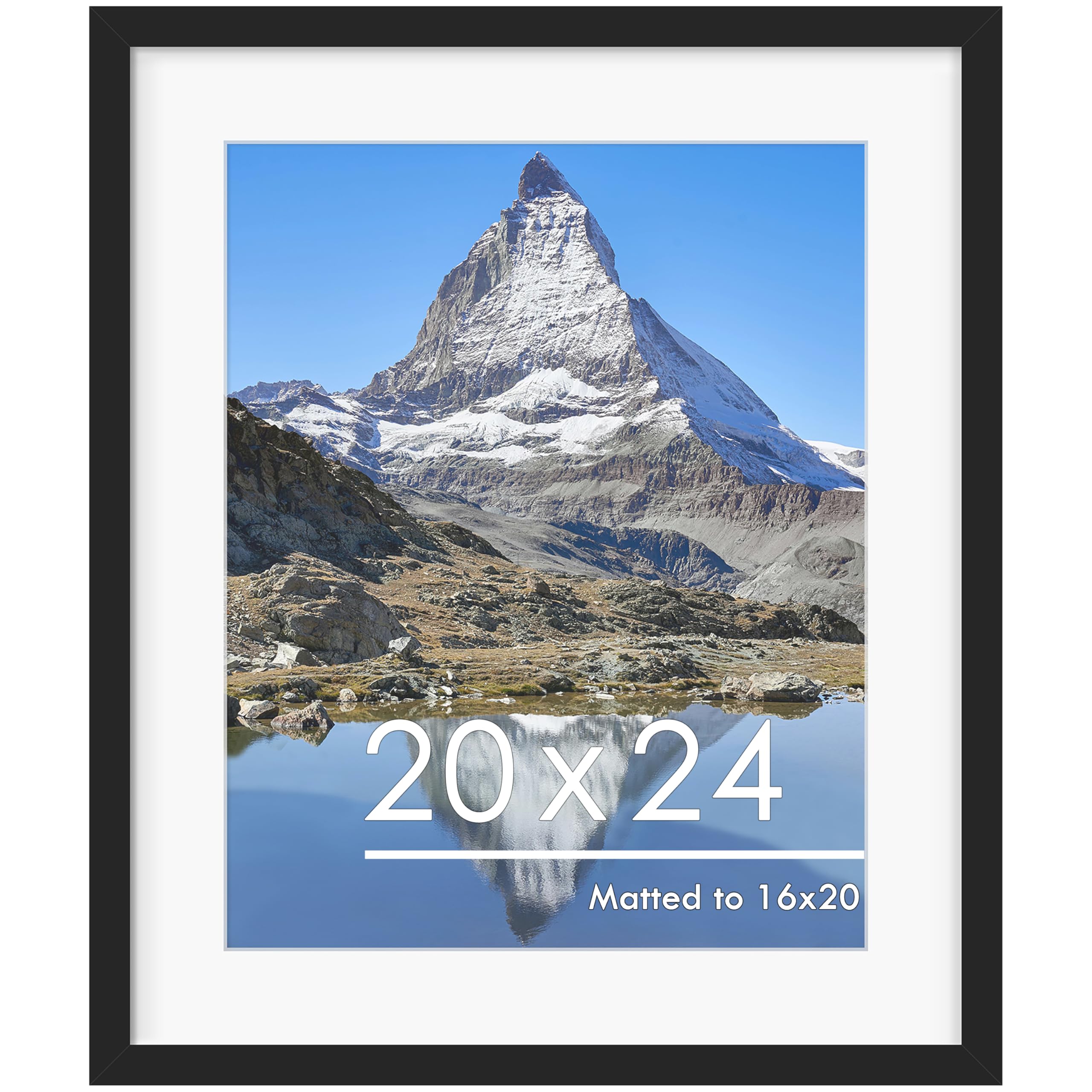 PEALSN 20x24 frame front view showing sturdy wooden construction for wall or tabletop display