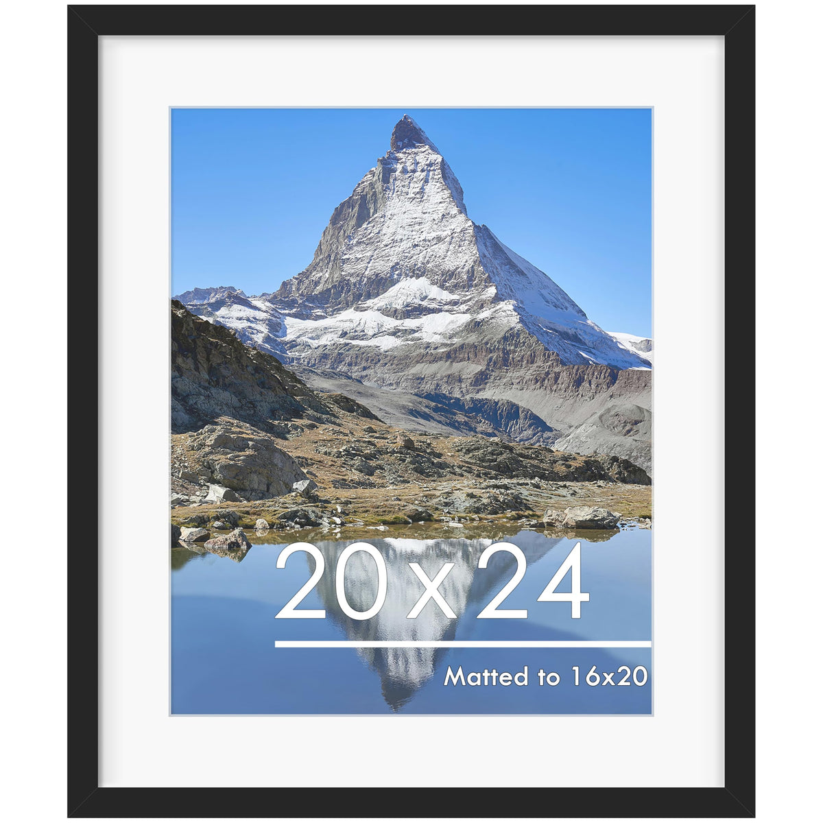 PEALSN 20x24 frame front view showing sturdy wooden construction for wall or tabletop display